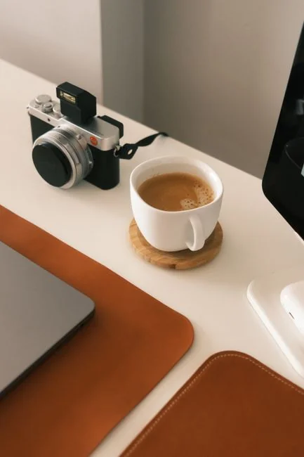 A contemporary office setting with computers, charts, and office supplies, creating a productive atmosphere.